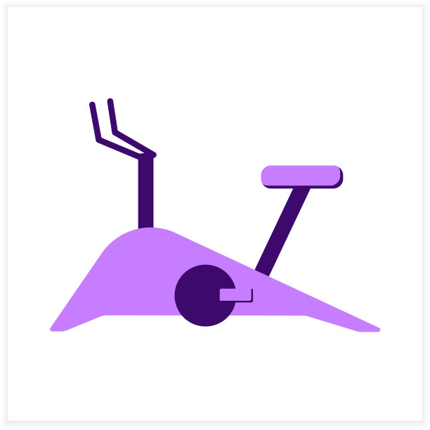 固定自行车平面图标图片下载