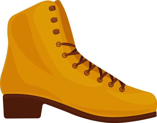 经典的黄色皮鞋配高跟鞋图片下载