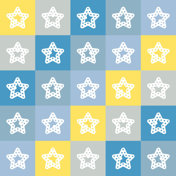 无缝图案与圣诞明星图片下载