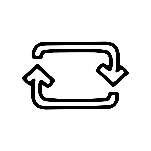 翻箭头线涂鸦简单的图标图片下载