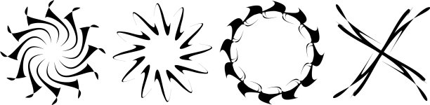 抽象圆形拉伸，非晶非形象化图片下载