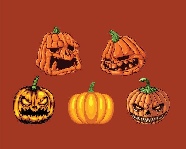 万圣节南瓜集合图片下载