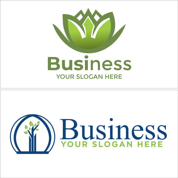 花卉自然初始莲花标志设计图片下载