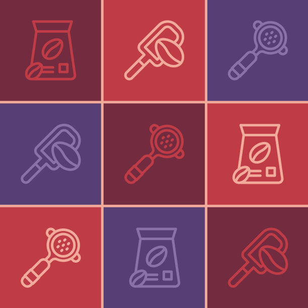 设置咖啡豆线袋，咖啡滤芯架图片下载