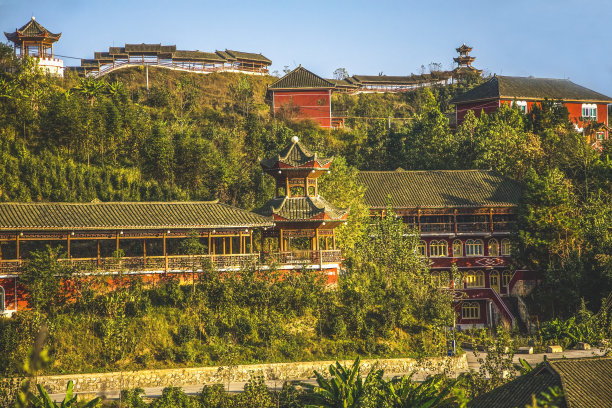 古老的中国餐馆农村贵州省中国图片下载