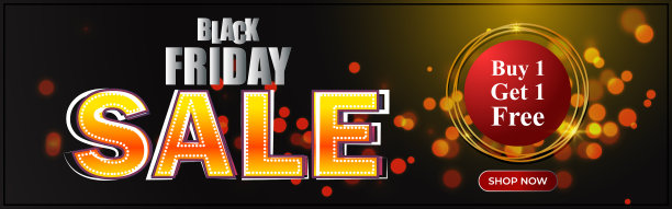 黑色星期五提供促销横幅图片下载
