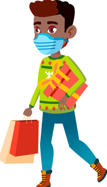 在商场里戴口罩的男生图片下载