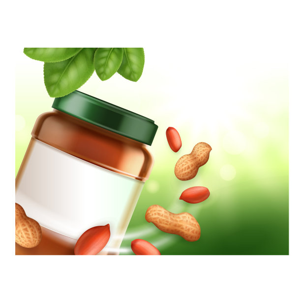 花生酱创意促销横幅图片下载