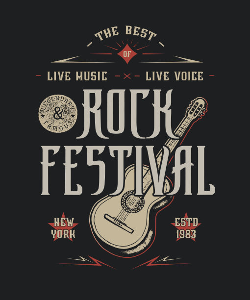 工艺复古设计印刷摇滚节日图片下载