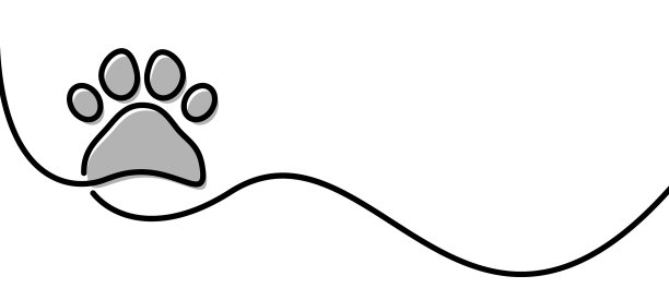 单线画动物爪子图片下载