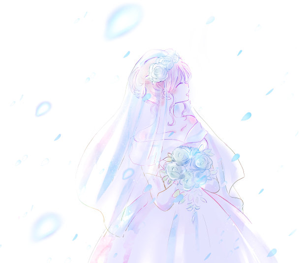 幸福新娘的插图图片下载