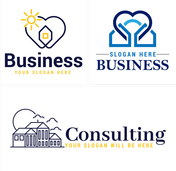 商务建筑咨询服务公司标志图片下载