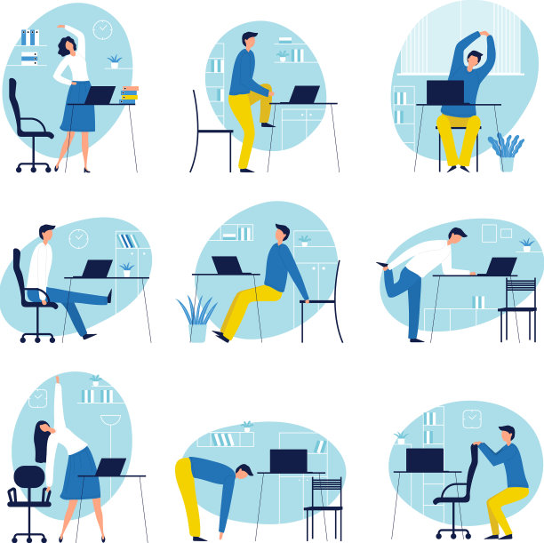 办公室综合症图片下载