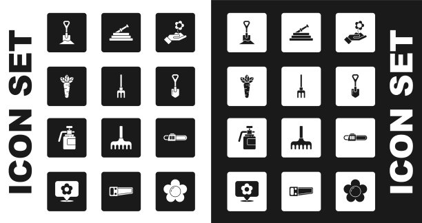 手握花圃耙设胡萝卜图片下载