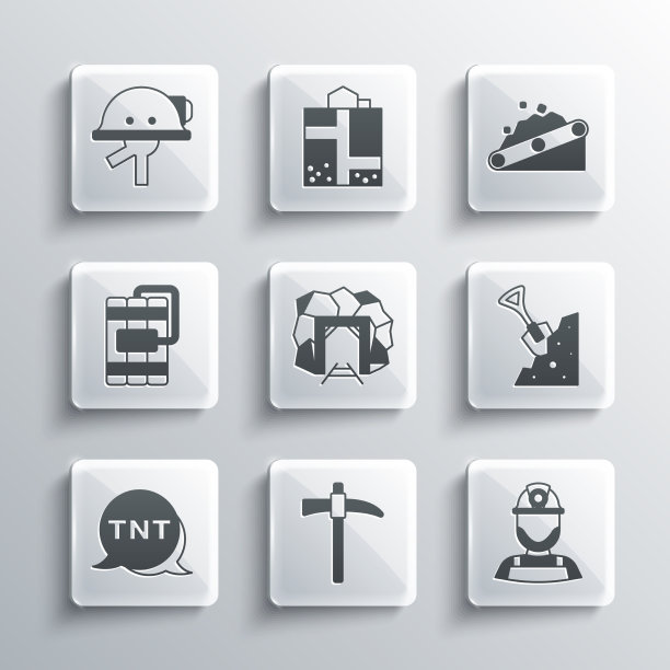 将镐矿机设置在头盔铲和石头中图片下载