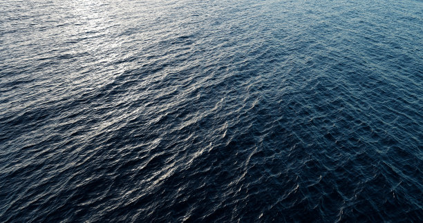 3d渲染，3d渲染。美丽的蓝色海浪。图片下载