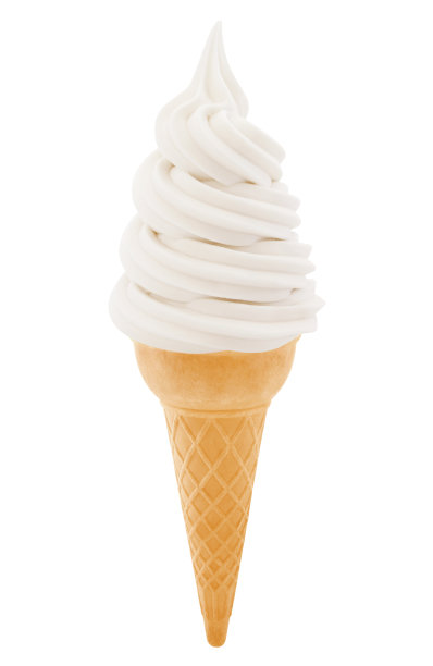 香草冰淇淋甜筒图片下载