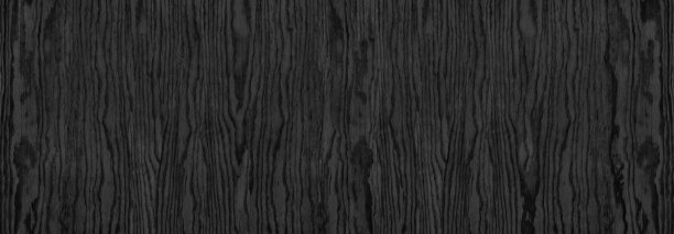 黑色木纹宽全景纹理。深灰色胶合板大长背景。木制表面图案抽象横幅背景图片下载