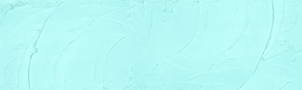 柔和的蓝绿色石膏涂片。广泛的颜色纹理。浅绿松石抽象大长横幅背景图片下载