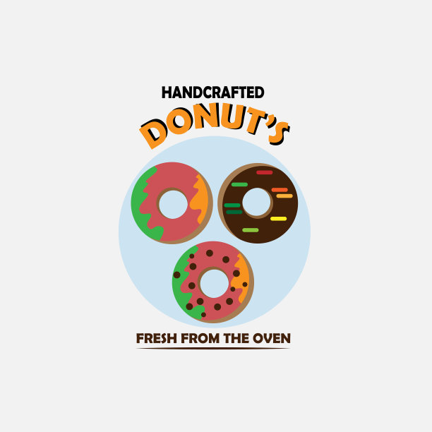 甜甜圈标志设计甜甜圈标志餐厅图片下载