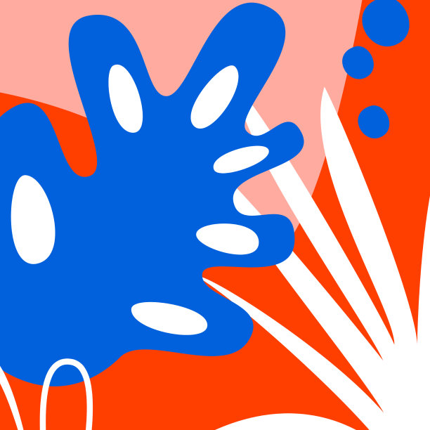 抽象简约的现代花卉背景图片下载