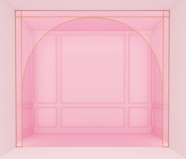 豪华的粉色空房间图片下载