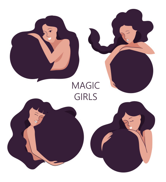 集魔法女孩、卡通女人于一身图片下载