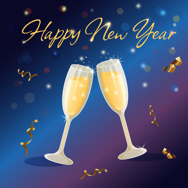 两杯香槟酒图片下载