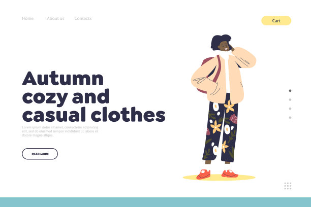 秋季时尚休闲的服装理念图片下载