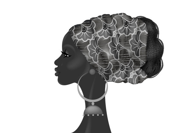 非洲发型美丽的肖像非洲女人图片下载