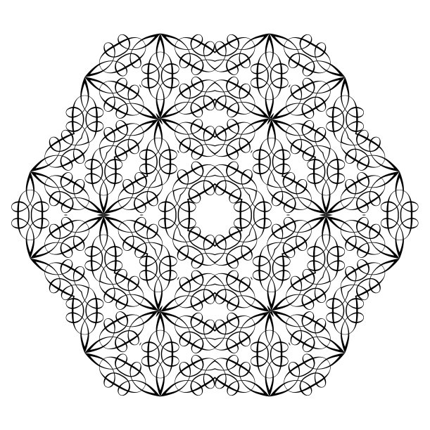 东方图案花曼荼罗的佳酿图片下载