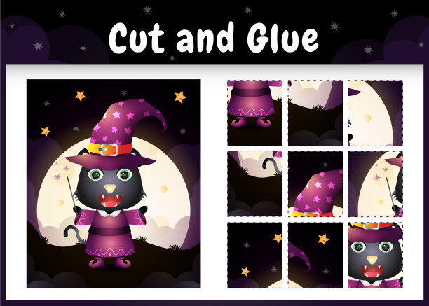 儿童棋盘游戏剪和粘一个可爱的图片下载