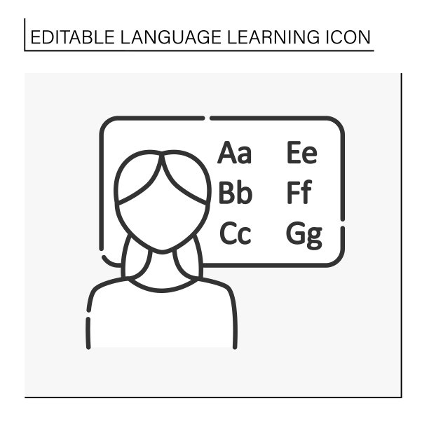 语言课线图标图片下载