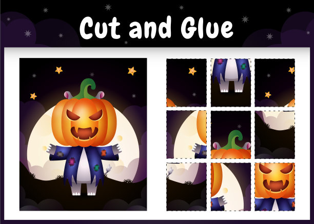 儿童棋盘游戏剪和粘一个可爱的图片下载