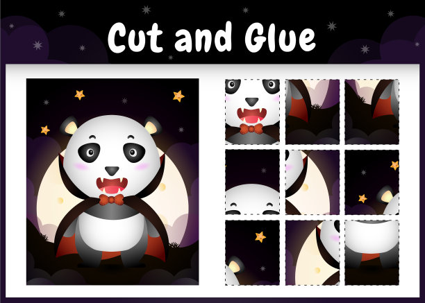 儿童棋盘游戏剪和粘一个可爱的图片下载