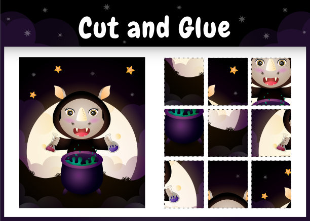 儿童棋盘游戏剪和粘一个可爱的图片下载