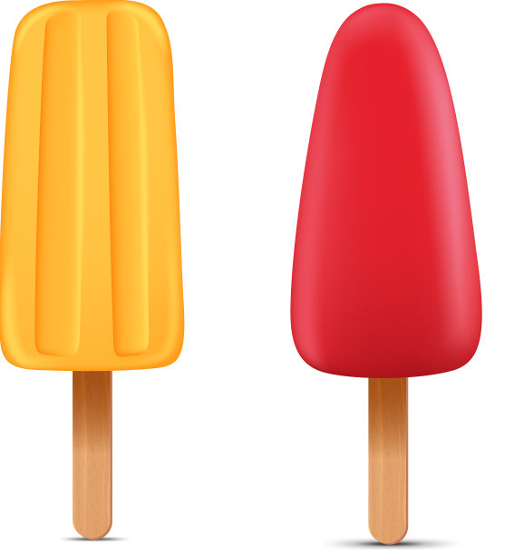 一套明亮的现实自制冰棒图片下载