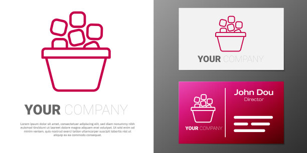 标识线装满冰块的冰桶图片下载