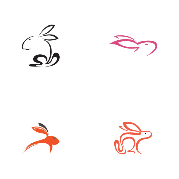 兔子图标设计图片下载