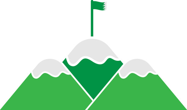 山旗图标设计模板图片下载