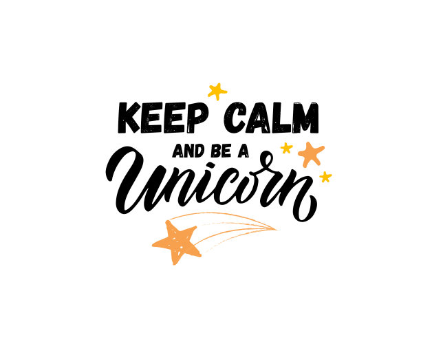 手绘保持冷静，做一只独角兽图片下载