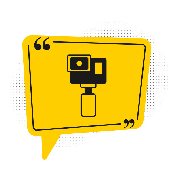 黑色行动极端相机图标孤立在白色图片下载