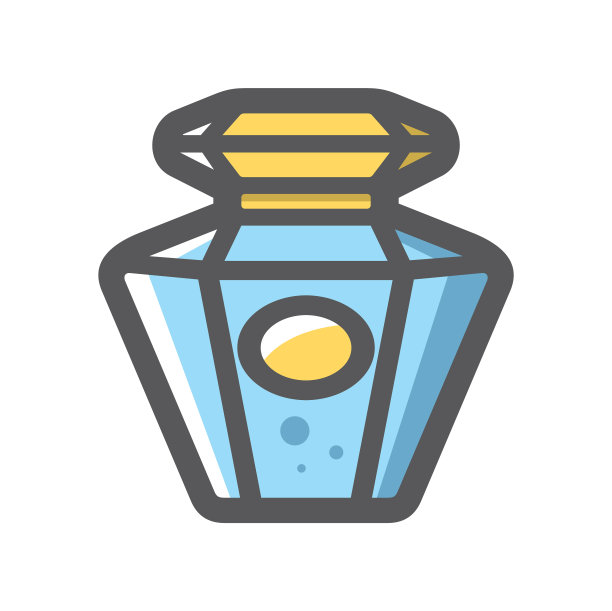 香水复古瓶图标卡通图片下载