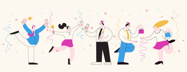 水平横幅模板的圣诞节办公室图片下载