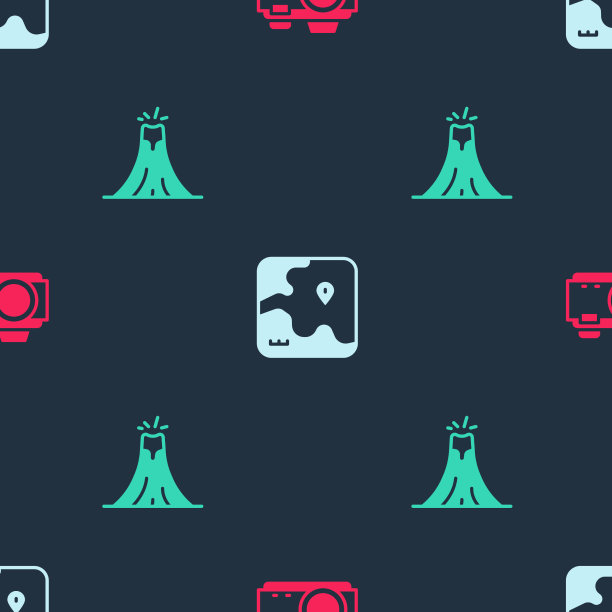 设置相机非洲狩猎地图和火山图片下载