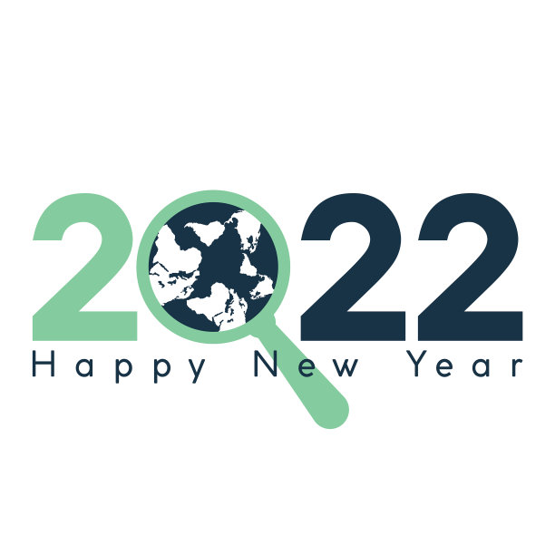 用地球概念迎接2022年新年图片下载