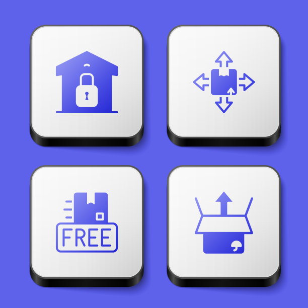 设置封闭仓库纸板箱图片下载