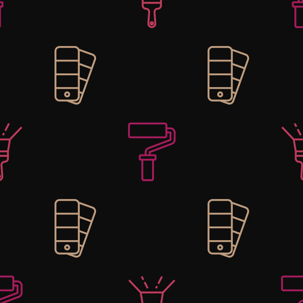 设置线漆刷调色板的指导和图片下载