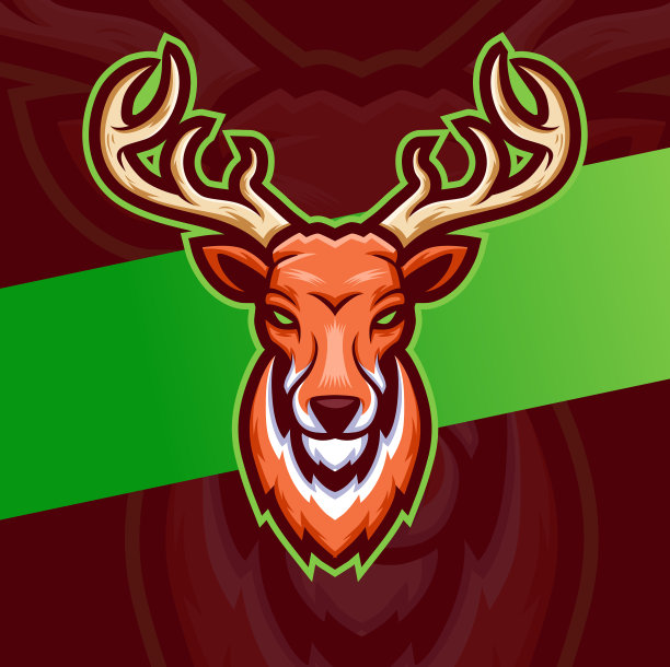 猎鹿头吉祥物人物标志设计图片下载