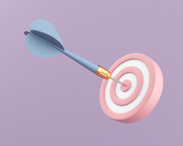 飞镖击中靶心图片下载